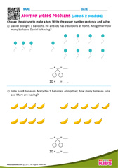 Addition word problems