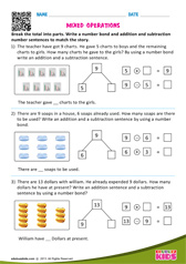 Mixed Operations Numbers Up To 10