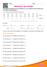 Investigate the Pattern